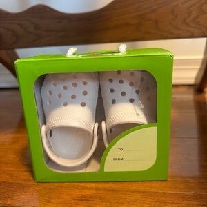 SOLD 
CROCS White Baby Walker Shoes